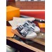 Louis Vuitton LV Trainer Mules In Silver Metallic Leather