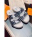 Louis Vuitton LV Trainer Mules In Silver Metallic Leather