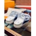 Louis Vuitton White LVxNBA LV Trainer Mules