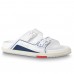 Louis Vuitton White LVxNBA LV Trainer Mules