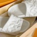 Louis Vuitton Waterfront Mules In White Monogram Rubber