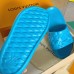 Louis Vuitton Waterfront Mules In Blue Monogram Rubber