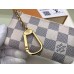 Louis Vuitton Key Pouch In Damier Azur Canvas N62659