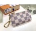 Louis Vuitton Key Pouch In Damier Azur Canvas N62659