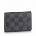 Louis Vuitton Enveloppe Carte De Visite In Damier Graphite Canvas N63338