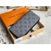 Louis Vuitton Zippy Wallet Vertical In Monogram Shadow Leather M81384