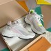 Louis Vuitton Women's Run 55 Sneakers In White Materials