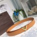 Louis Vuitton Essential V 30MM Belt VVN Leather M9025W