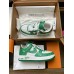Louis Vuitton And Nike Air Force 1 Sneakers In Green/White