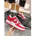 Louis Vuitton And Nike Air Force 1 Sneakers In Red/White
