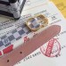 Louis Vuitton Mini 25MM Belt In Damier Azur Canvas M9782X