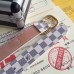 Louis Vuitton Mini 25MM Belt In Damier Azur Canvas M9782X