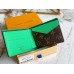 Louis Vuitton Multiple Wallet In Monogram Macassar Canvas M81537