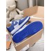 Louis Vuitton And Nike Air Force 1 Sneakers In Blue/White