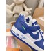 Louis Vuitton And Nike Air Force 1 Sneakers In Blue/White