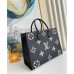 Louis Vuitton OnTheGo MM Bag In Bicolor Empreinte Leather M45495