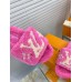 Louis Vuitton Paseo Flat Comfort Mules In Pink Shearling