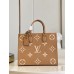 Louis Vuitton OnTheGo MM Bag In Bicolor Monogram Empreinte Leather M45982