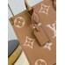 Louis Vuitton OnTheGo MM Bag In Bicolor Monogram Empreinte Leather M45982