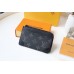 Louis Vuitton Multi Card Holder Trunk In Monogram Eclipse Canvas M80556