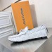 Louis Vuitton LV Driver Moccasin In White Monogram Canvas