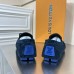 Louis Vuitton LV Driver Moccasin In Blue Monogram Suede Leather