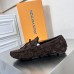 Louis Vuitton LV Driver Moccasin In Brown Monogram Suede Leather