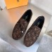 Louis Vuitton LV Driver Moccasin In Brown Monogram Suede Leather