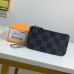 Louis Vuitton Pochette Cle In Damier Graphite Canvas N60155