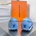 Louis Vuitton LV Racer Moccasin In Blue Technical Mesh