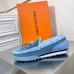 Louis Vuitton LV Racer Moccasin In Blue Technical Mesh