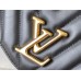 Louis Vuitton LV New Wave Chain MM Bag In Black Leather M58552
