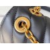Louis Vuitton LV New Wave Chain MM Bag In Black Leather M58552
