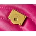 Louis Vuitton LV New Wave Chain MM Bag In Rose Red Leather M58553