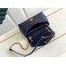 Louis Vuitton LV New Wave Chain MM Bag In Navy Blue Leather M20615