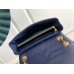 Louis Vuitton LV New Wave Chain MM Bag In Navy Blue Leather M20615
