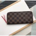 Louis Vuitton Clemence Wallet In Damier Ebene Canvas N60534
