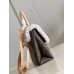 Louis Vuitton Locky BB Bag In Monogram Canvas with Shearling M46318
