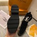 Louis Vuitton Beaubourg Ankle Boots in Black Leather with Shearling