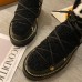 Louis Vuitton Beaubourg Ankle Boots in Black Leather with Shearling