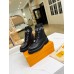 Louis Vuitton Territory Flat Ranger Boots In Black Leather