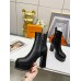 Louis Vuitton Fame Platform Ankle Boots In Black Calfskin