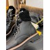 Louis Vuitton Black Territory Flat Ranger Boots with Shearling