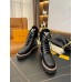 Louis Vuitton Black Territory Flat Ranger Boots with Shearling