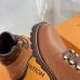 Louis Vuitton Territory Flat Ranger Boots In Brown Calfskin