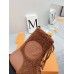 Louis Vuitton Territory Flat Ranger Boots In Brown Leather with Wool