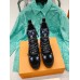Louis Vuitton Laureate Platform Desert Boots In Monogram Denim