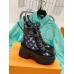 Louis Vuitton Laureate Platform Desert Boots In Monogram Denim