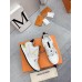 Louis Vuitton Women's White Run Away Sneakers with Gold Details