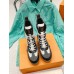 Louis Vuitton Laureate Platform Desert Boots In Grey Suede Leather